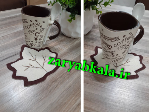 زیر لیوانی پارچه نمد